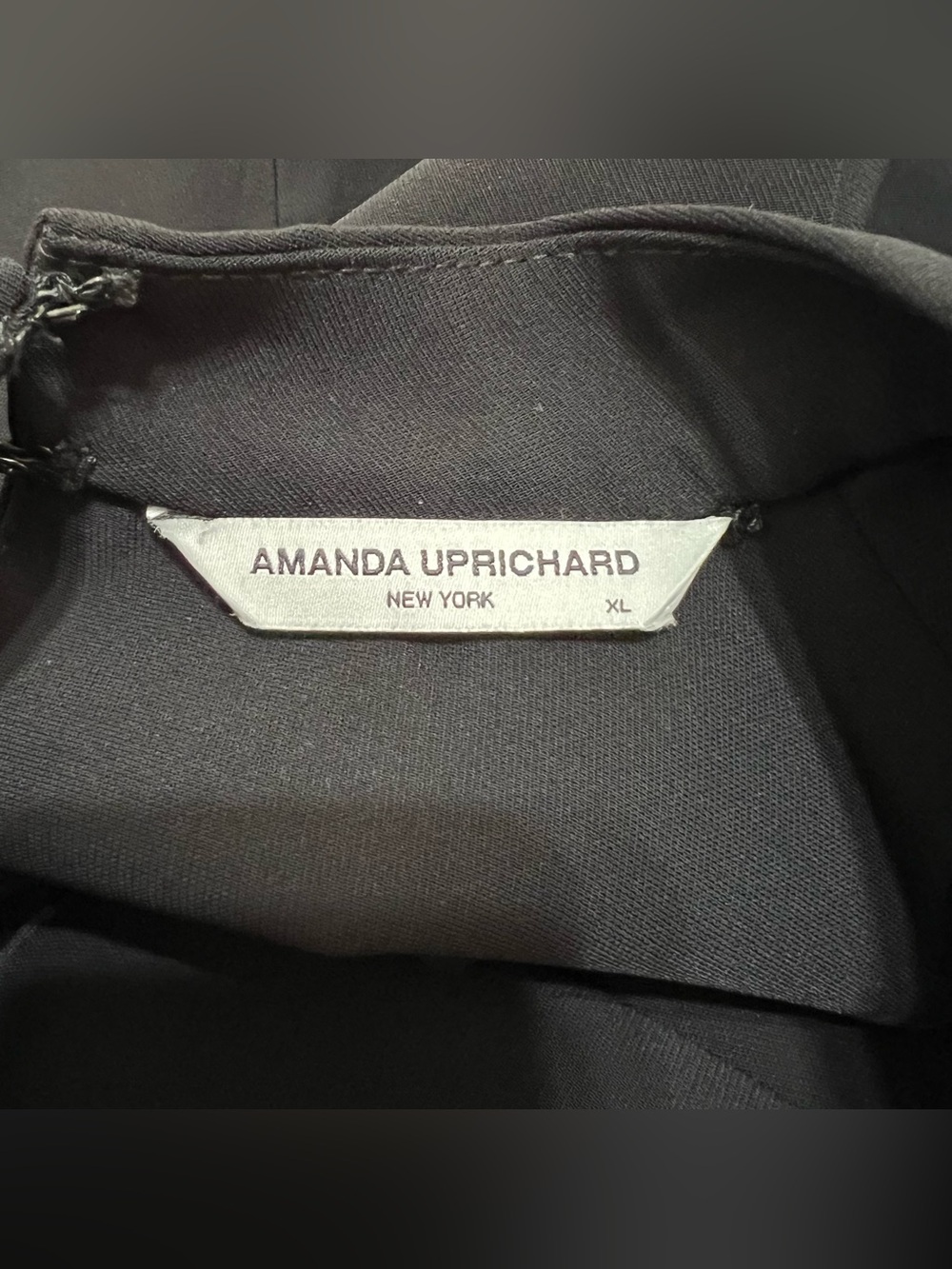Amanda Uprichard Marshall Sleeveless Mock Neck Mini Dress in Black Size XL - Picture 9 of 14